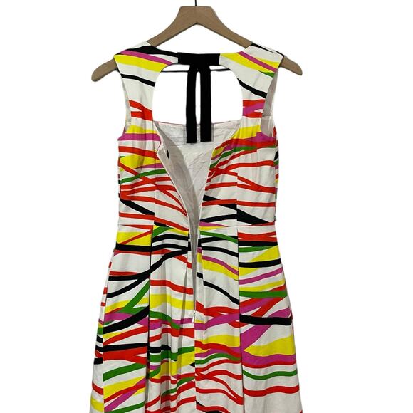 David Meister Multicolor Sleeveless Fit and Flare Dress - 2 - Picture 10 of 13